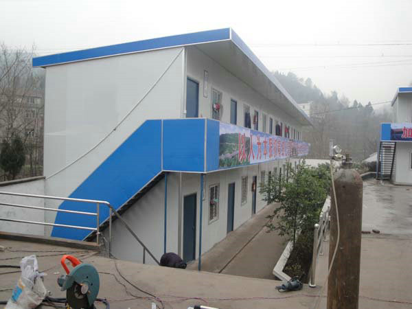 雙層豪華平頂型活動板房工程